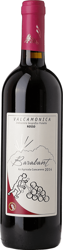 15,95 € Spedizione Gratuita | Vino rosso Concarena Barabant I.G.T. Valcamonica lombardia Italia Merlot, Marzemino Bottiglia 75 cl