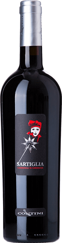 13,95 € Envio grátis | Vinho tinto Contini Sartiglia D.O.C. Cannonau di Sardegna Sardenha Itália Cannonau Garrafa 75 cl