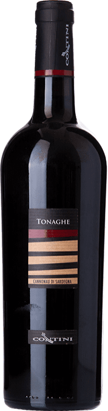 12,95 € 免费送货 | 红酒 Contini Tonaghe D.O.C. Cannonau di Sardegna 撒丁岛 意大利 Cannonau 瓶子 75 cl