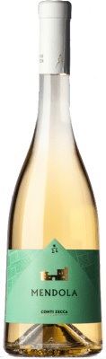 9,95 € Free Shipping | White wine Conti Zecca Mendola I.G.T. Salento Puglia Italy Fiano Bottle 75 cl