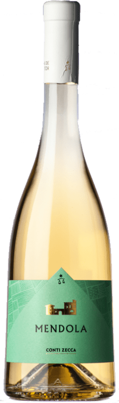 10,95 € Envio grátis | Vinho branco Conti Zecca Mendola I.G.T. Salento Puglia Itália Fiano Garrafa 75 cl