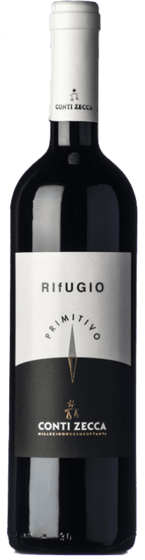 15,95 € Envio grátis | Vinho tinto Conti Zecca Rifugio I.G.T. Salento Puglia Itália Primitivo Garrafa 75 cl