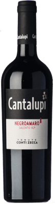9,95 € Envio grátis | Vinho tinto Conti Zecca Cantalupi I.G.T. Salento Puglia Itália Negroamaro Garrafa 75 cl