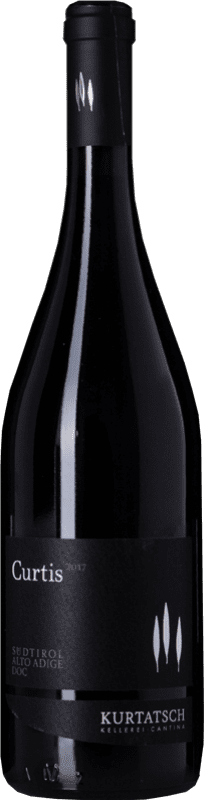 15,95 € Spedizione Gratuita | Vino rosso Cortaccia Curtis D.O.C. Alto Adige Trentino-Alto Adige Italia Merlot, Cabernet Sauvignon Bottiglia 75 cl