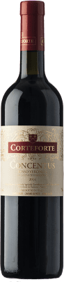 24,95 € Envío gratis | Vino tinto Corteforte Concentus I.G.T. Veronese Veneto Italia Corvina, Rondinella, Corvinone, Bacca Roja Botella 75 cl