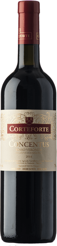 24,95 € 免费送货 | 红酒 Corteforte Concentus I.G.T. Veronese 威尼托 意大利 Corvina, Rondinella, Corvinone, Bacca Red 瓶子 75 cl