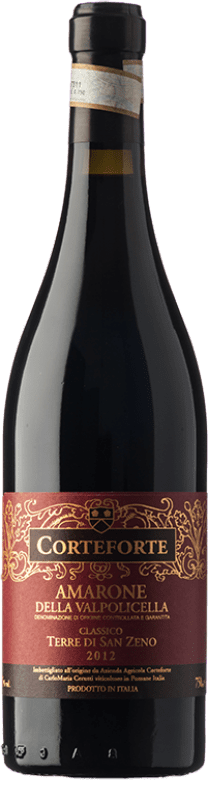 45,95 € Free Shipping | Red wine Corteforte Terre di San Zeno D.O.C.G. Amarone della Valpolicella Veneto Italy Corvina, Rondinella, Corvinone, Molinara, Bacca Red Bottle 75 cl