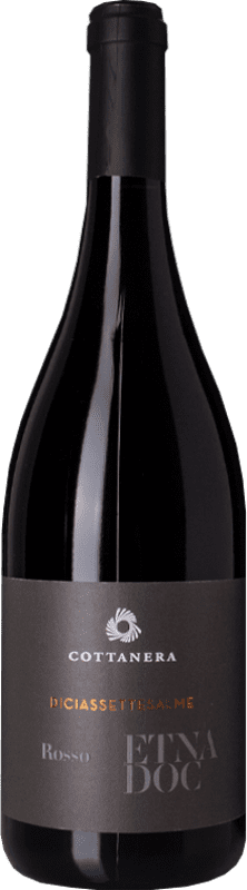 21,95 € Free Shipping | Red wine Cottanera Rosso Diciassettesalme D.O.C. Etna Sicily Italy Nerello Mascalese Bottle 75 cl