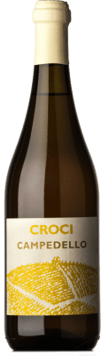 14,95 € Envío gratis | Espumoso Blanco Croci Campedello Frizzante — Espumoso de Aguja, Sur Lies — Sobre Lías I.G.T. Emilia Romagna Emilia-Romagna Italia Malvasía, Trebbiano, Sauvignon, Marsanne, Ortrugo 75 cl