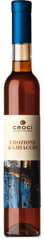 52,95 € Envío gratis | Vino dulce Croci Emozione di Ghiaccio I.G.T. Emilia Romagna Emilia-Romagna Italia Moscato Blanco, Malvasía di Candia Aromática Media Botella 37 cl