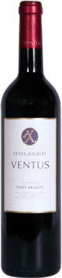 12,95 € Envío gratis | Vino Tinto Venta d'Aubert Ventus I.G.P. Vino de la Tierra Bajo Aragón Aragón España Merlot, Garnacha, Cabernet Sauvignon, Monastrell, Cabernet Franc 75 cl