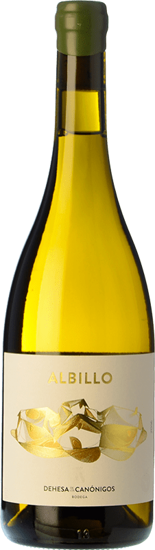31,95 € Spedizione Gratuita | Vino bianco Dehesa de los Canónigos Crianza D.O. Ribera del Duero Castilla y León Spagna Albillo Bottiglia 75 cl