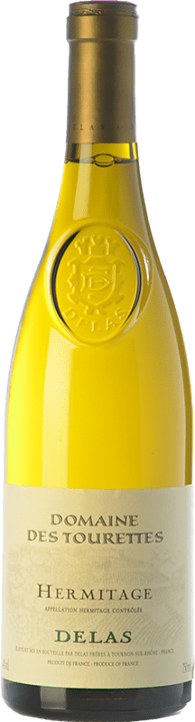 74,95 € 送料無料 | 白ワイン Delas Frères Domaine des Tourettes Blanc 高齢者 A.O.C. Hermitage ローヌ フランス Roussanne, Marsanne ボトル 75 cl