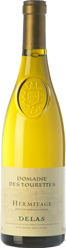 78,95 € Envio grátis | Vinho branco Delas Frères Domaine des Tourettes Blanc Crianza A.O.C. Hermitage Rhône França Roussanne, Marsanne Garrafa 75 cl