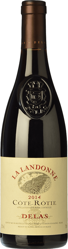 331,95 € Free Shipping | Red Wine Delas Frères La Landonne Crianza — Aged A.O.C. Côte-Rôtie Rhône France Syrah — Shiraz Bottle 75 cl