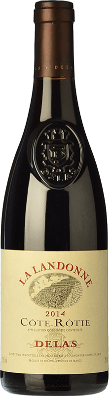 314,95 € Spedizione Gratuita | Vino rosso Delas Frères La Landonne Crianza A.O.C. Côte-Rôtie Rhône Francia Syrah Bottiglia 75 cl