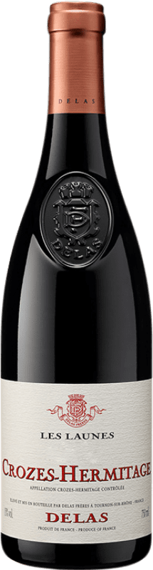 39,95 € Free Shipping | Red Wine Delas Frères Les Launes Oak A.O.C. Crozes-Hermitage Rhône France Syrah — Shiraz, Roussanne Bottle 75 cl
