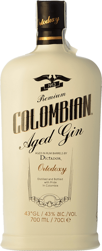 37,95 € Envoi gratuit | Gin Destilerías Colombianas Dictador Colombian Ortodoxy Gin Colombie Bouteille 70 cl