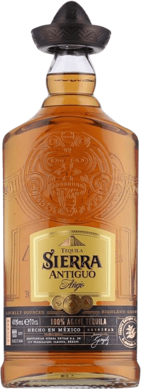 39,95 € Бесплатная доставка | Текила Sierra Antiguo Añejo Халиско Мексика бутылка 70 cl