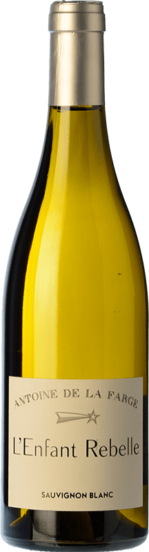 13,95 € Spedizione Gratuita | Vino bianco Antoine de la Farge L'Enfant Rebelle Blanc Crianza Francia Sauvignon Bianca Bottiglia 75 cl
