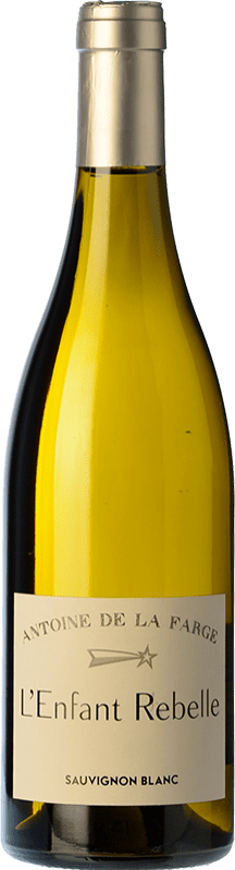 12,95 € Envío gratis | Vino blanco Antoine de la Farge L'Enfant Rebelle Blanc Crianza Francia Sauvignon Blanca Botella 75 cl