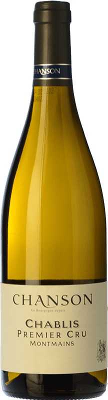 34,95 € Envio grátis | Vinho Branco Domaine Chanson Montmains 1er Premier Cru A.O.C. Chablis Borgonha França Chardonnay Garrafa 75 cl
