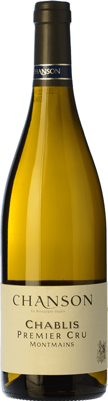 59,95 € Free Shipping | White wine Chanson Montmains A.O.C. Chablis Premier Cru Burgundy France Chardonnay Bottle 75 cl