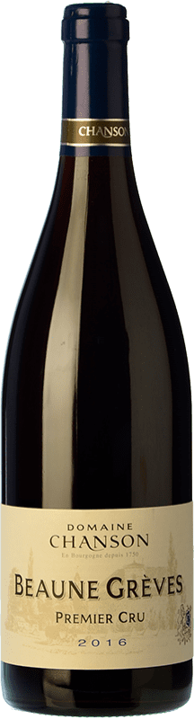 69,95 € Free Shipping | Red wine Chanson Grèves 1er Cru Aged A.O.C. Côte de Beaune Burgundy France Pinot Black Bottle 75 cl