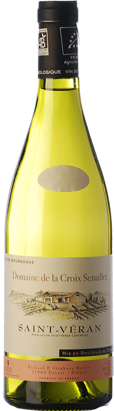 22,95 € Бесплатная доставка | Белое вино Croix Senaillet старения A.O.C. Saint-Véran Бургундия Франция Chardonnay бутылка 75 cl