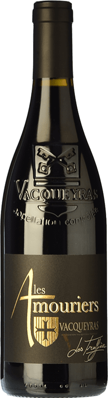 41,95 € Envío gratis | Vino tinto Domaine des Amouriers Les Truffières Crianza A.O.C. Vacqueyras Rhône Francia Syrah, Garnacha, Monastrell Botella 75 cl