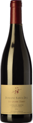 17,95 € Envoi gratuit | Vin Rouge Santa Duc Les Quatre Terres Chêne A.O.C. Côtes du Rhône Rhône France Syrah, Garnacha — Grenache, Monastrell, Cariñena — Carignan, Cinsault, Clairette Eco — Biologique 75 cl