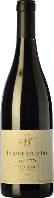 25,95 € Envío gratis | Vino tinto Santa Duc Les Aubes Crianza A.O.C. Vacqueyras Rhône Francia Syrah, Garnacha, Monastrell Botella 75 cl