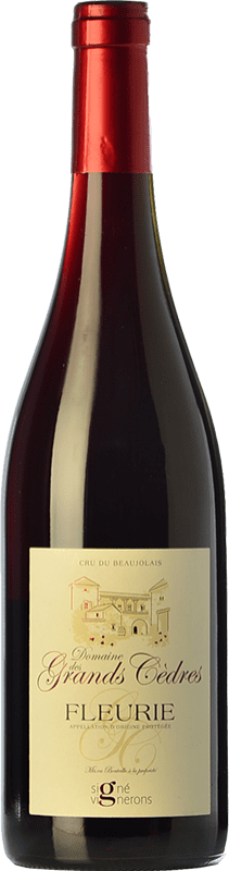 13,95 € 免费送货 | 红酒 Grands Cèdres 橡木 I.G.P. Vin de Pays Fleurie 博若莱 法国 Gamay 瓶子 75 cl
