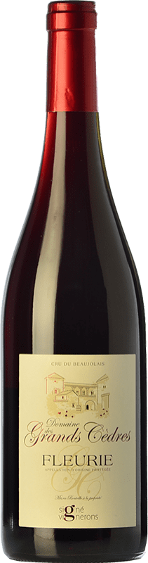 14,95 € Free Shipping | Red wine Grands Cèdres Oak I.G.P. Vin de Pays Fleurie Beaujolais France Gamay Bottle 75 cl