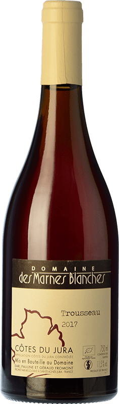 32,95 € 免费送货 | 红酒 Marnes Blanches Trousseau 橡木 A.O.C. Côtes du Jura 朱拉 法国 瓶子 75 cl