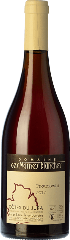 33,95 € Envoi gratuit | Vin rouge Marnes Blanches Trousseau Chêne A.O.C. Côtes du Jura Jura France Biologique Bouteille 75 cl