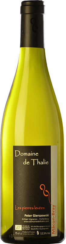 18,95 € Бесплатная доставка | Белое вино Thalie Mâcon-Bray Les Pierres Levées Blanc старения A.O.C. Mâcon Бургундия Франция Chardonnay бутылка 75 cl