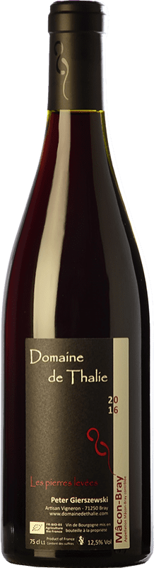 16,95 € Envoi gratuit | Vin rouge Thalie Mâcon-Bray Les Pierres Levées Rouge Chêne A.O.C. Mâcon Bourgogne France Gamay Bouteille 75 cl