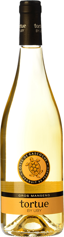 10,95 € Spedizione Gratuita | Vino bianco Uby Tortues I.G.P. Vin de Pays Côtes de Gascogne Francia Gros Manseng Bottiglia 75 cl