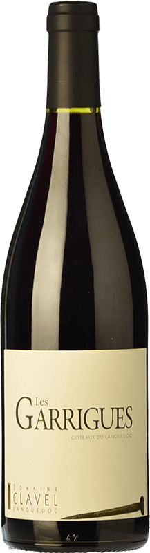 21,95 € Free Shipping | Red Wine Estelle & Pierre Clavel Les Garrigues Young A.O.C. Coteaux du Languedoc Languedoc France Syrah — Shiraz, Garnacha — Grenache, Cariñena — Carignan Eco — Organic Bottle 75 cl