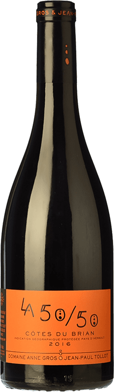 23,95 € Envoi gratuit | Vin Rouge Gros-Tollot La 50/50 Jeune I.G.P. Vin de Pays des Côtes du Brian Languedoc France Syrah, Garnacha — Grenache, Cariñena — Carignan 75 cl