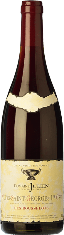 86,95 € Free Shipping | Red wine Domaine Julien Premier Cru Bousselots Aged A.O.C. Nuits-Saint-Georges Burgundy France Pinot Black Bottle 75 cl