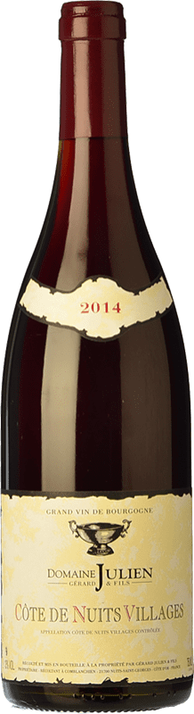 36,95 € Kostenloser Versand | Rotwein Julien Alterung A.O.C. Côte de Nuits-Villages Burgund Frankreich Pinot Schwarz Flasche 75 cl