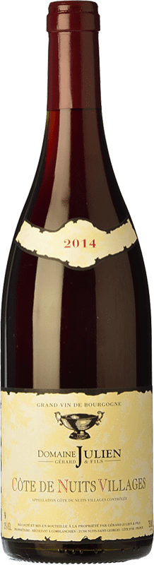 38,95 € Envío gratis | Vino tinto Domaine Julien Crianza A.O.C. Côte de Nuits-Villages Borgoña Francia Pinot Negro Botella 75 cl