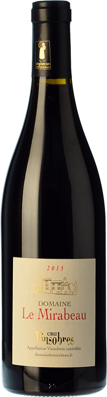 17,95 € Envío gratis | Vino tinto Le Mirabeau Crû du Rhône Joven A.O.C. Vinsobres Rhône Francia Syrah, Garnacha Botella 75 cl