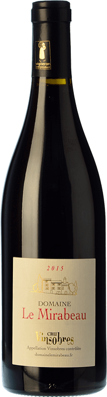 18,95 € Envío gratis | Vino Tinto Le Mirabeau Crû du Rhône Joven A.O.C. Vinsobres Rhône Francia Syrah, Garnacha Eco — Ecológico 75 cl