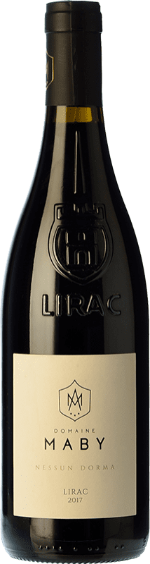 31,95 € Spedizione Gratuita | Vino Rosso Domaine Maby Nessun Dorma Giovane A.O.C. Lirac Rhône Francia Syrah, Garnacha — Grenache 75 cl