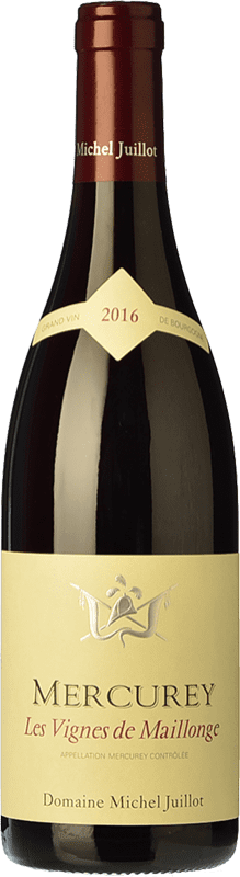 29,95 € Free Shipping | Red wine Michel Juillot Les Vignes de Maillonge Rouge Aged A.O.C. Mercurey Burgundy France Pinot Black Bottle 75 cl