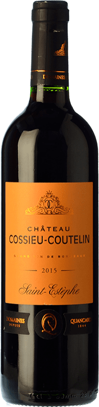 29,95 € 免费送货 | 红酒 Domaine Quancard Château Cossieu-Coutelin 岁 A.O.C. Saint-Estèphe 波尔多 法国 Merlot, Cabernet Sauvignon 瓶子 75 cl