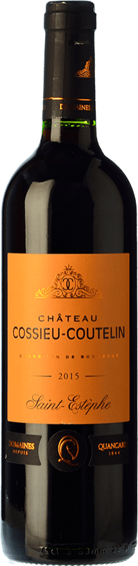 29,95 € Envio grátis | Vinho tinto Domaine Quancard Château Cossieu-Coutelin Crianza A.O.C. Saint-Estèphe Bordeaux França Merlot, Cabernet Sauvignon Garrafa 75 cl